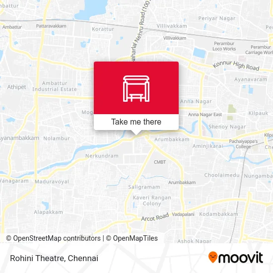 Rohini Theatre map