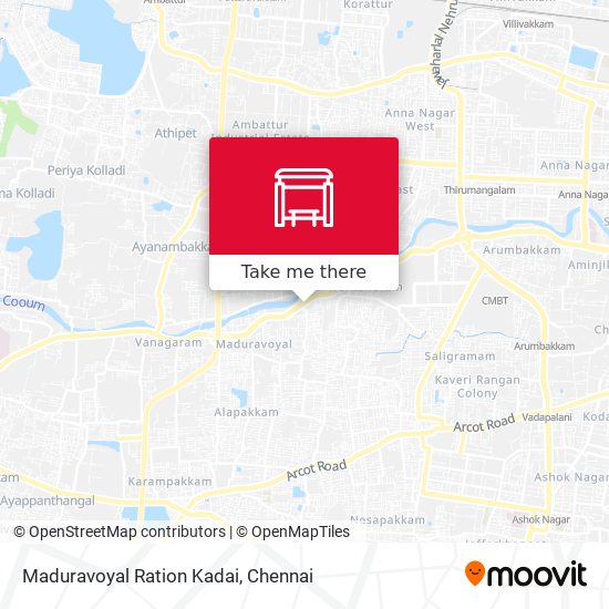 Maduravoyal Ration Kadai map