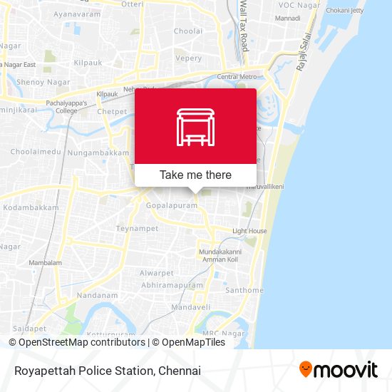 Royapettah Police Station map