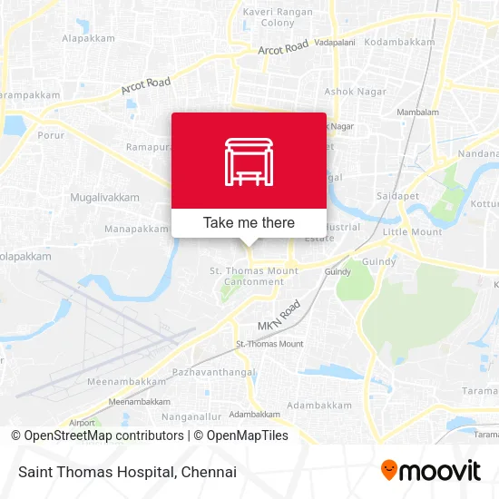 Saint Thomas Hospital map