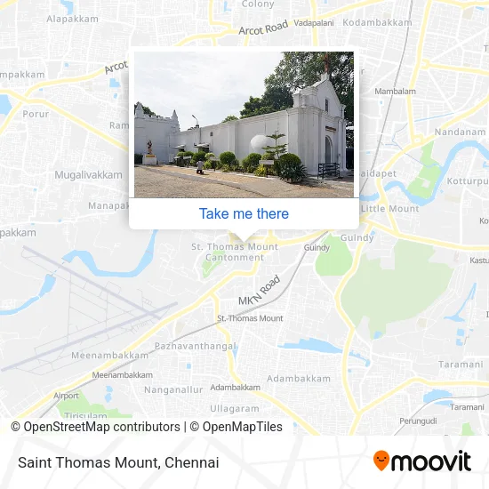 Saint Thomas Mount map