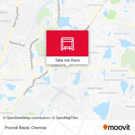 Poondi Bazar map