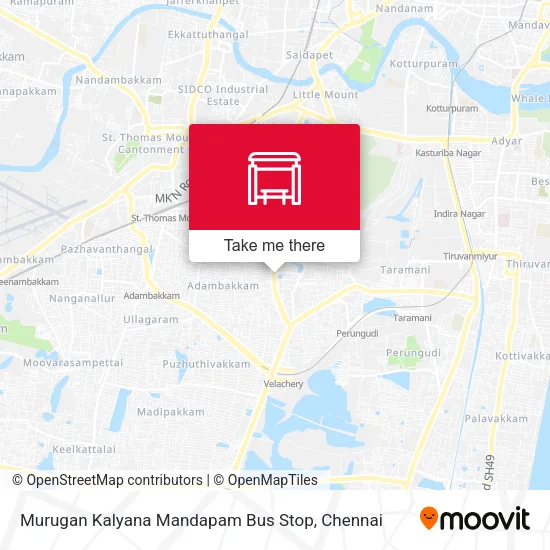 Murugan Kalyana Mandapam Bus Stop map