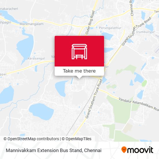 Mannivakkam Extension Bus Stand map