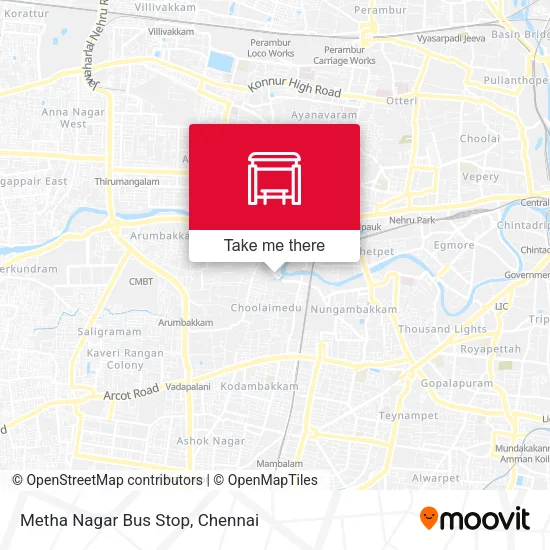Metha Nagar Bus Stop map
