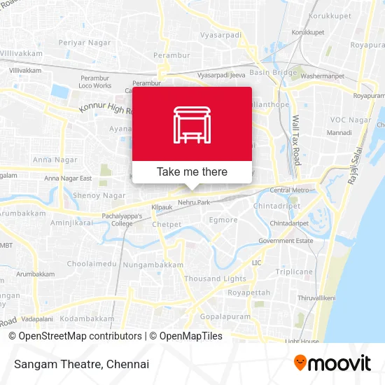 Sangam Theatre map