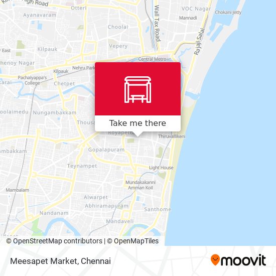 Meesapet Market map