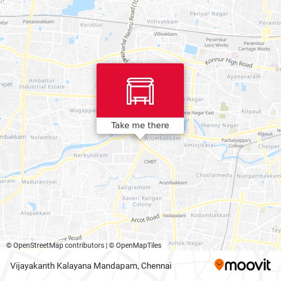 Vijayakanth Kalayana Mandapam map
