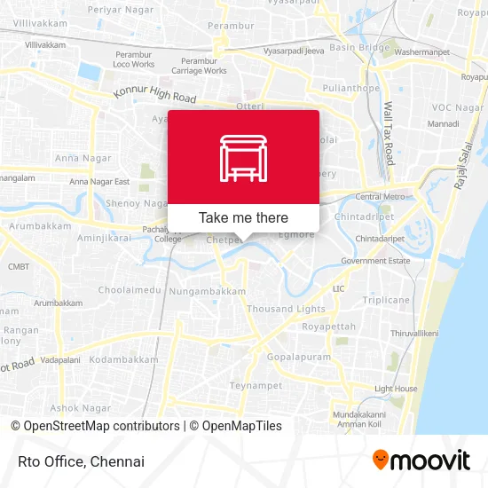 Rto Office map