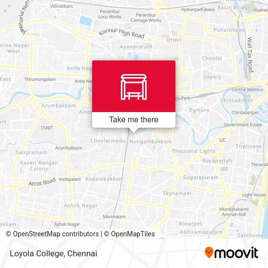 Loyola College map
