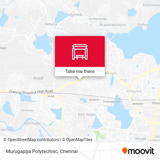 Murugappa Polytechnic map