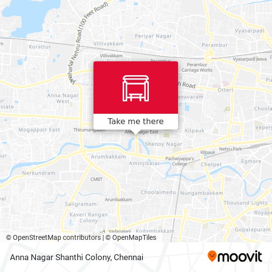 Anna Nagar Shanthi Colony stop Routes, Schedules, and Fares