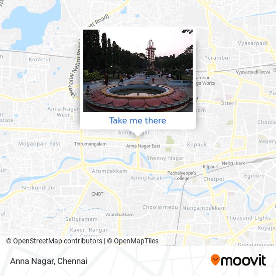 Anna Nagar Chennai Map How To Get To Anna Nagar In Chennai By Bus, Train Or Metro?