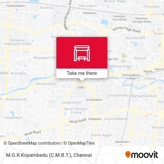 M.G.R.Koyambedu (C.M.B.T.) map