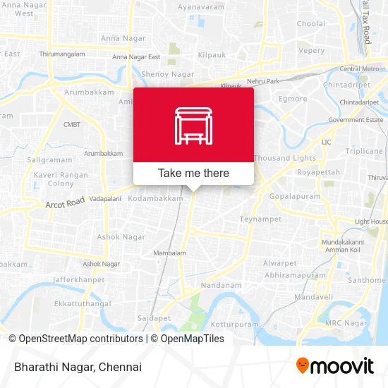 Bharathi Nagar map