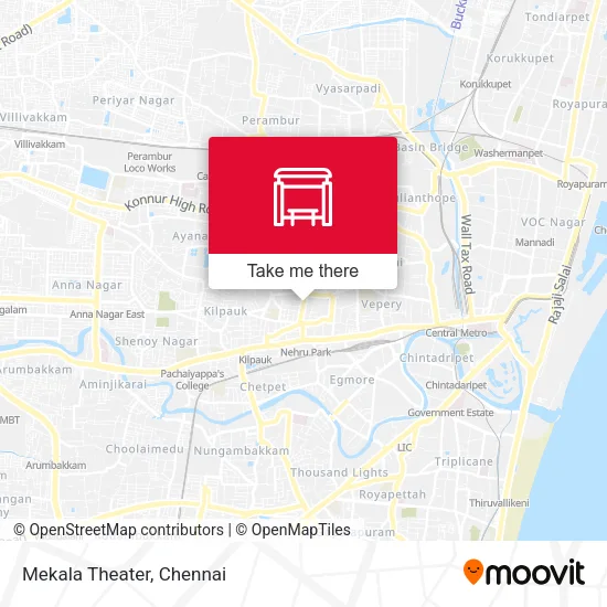 Mekala Theater map