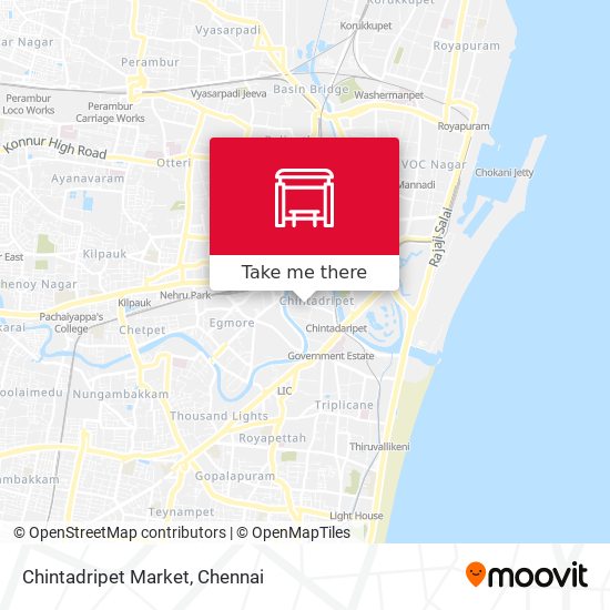 Chintadripet Market map
