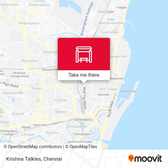 Krishna Talkies map