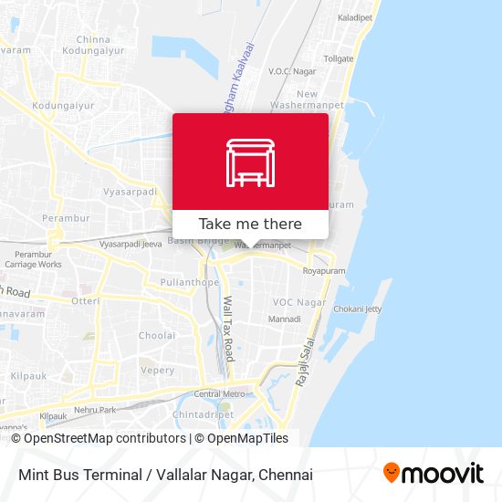 Mint Bus Terminal / Vallalar Nagar map