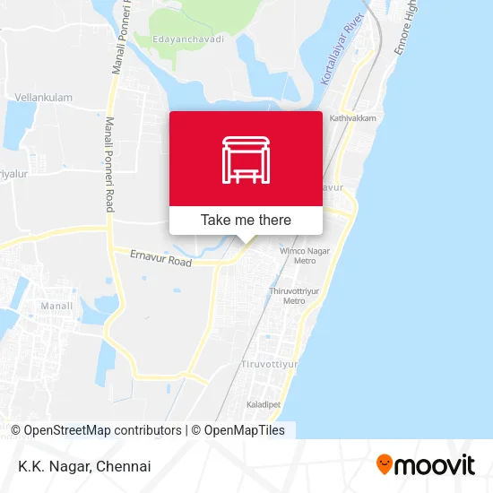 K.K. Nagar map
