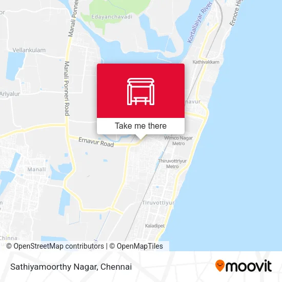Sathiyamoorthy Nagar map