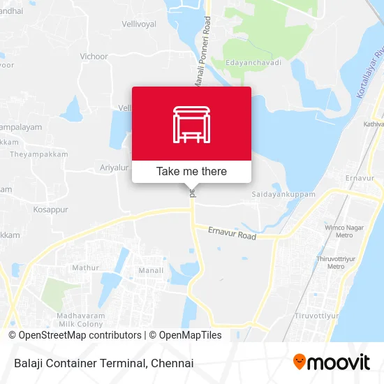 Balaji Container Terminal map