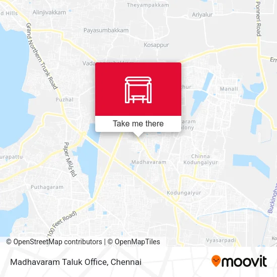 Madhavaram Taluk Office map