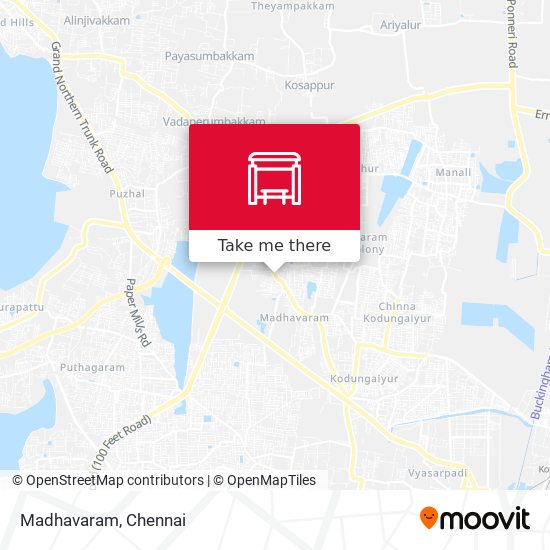 Madhavaram map