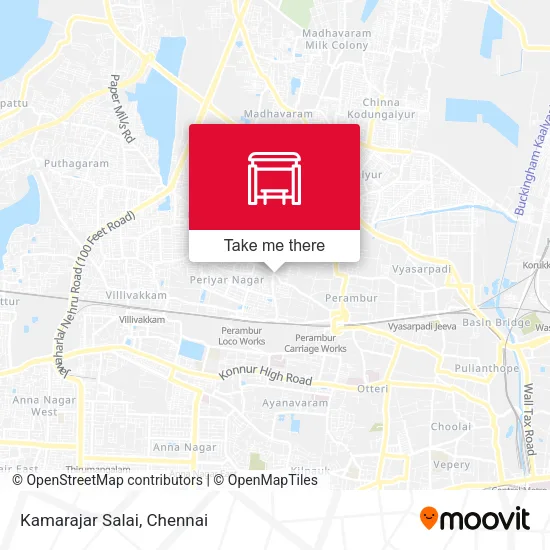 Kamarajar Salai map