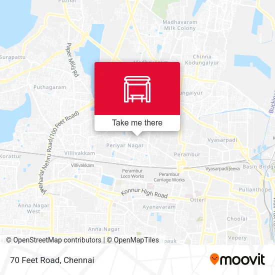 70 Feet Road map
