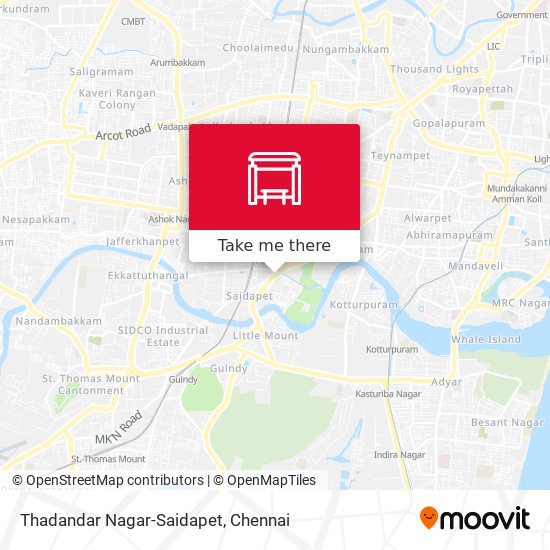 Thadandar Nagar-Saidapet map