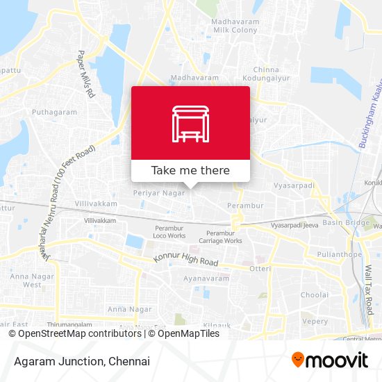 Agaram Junction map