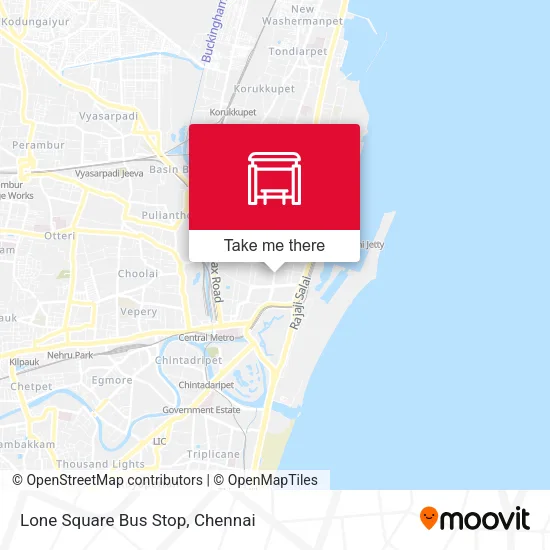 Lone Square Bus Stop map