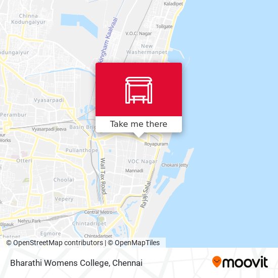 Bharathi Womens College map