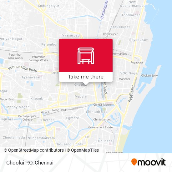 Choolai P.O map