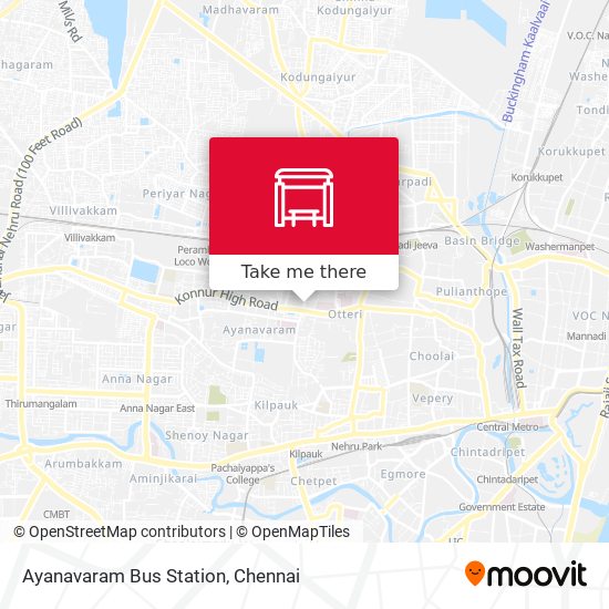 Ayanavaram Bus Station map
