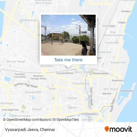 Vyasarpadi Jeeva map