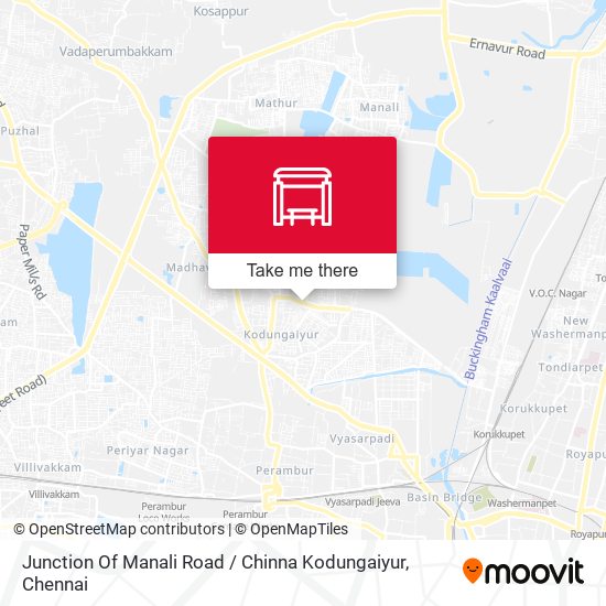Junction Of Manali Road / Chinna Kodungaiyur map
