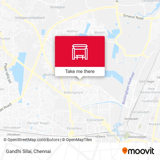 Gandhi Silai map