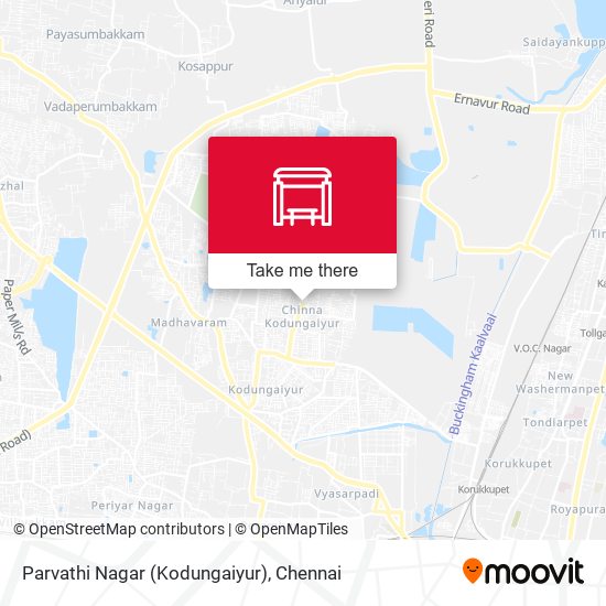 Parvathi Nagar (Kodungaiyur) map