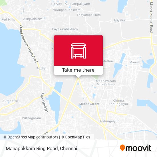 Manapakkam Ring Road map