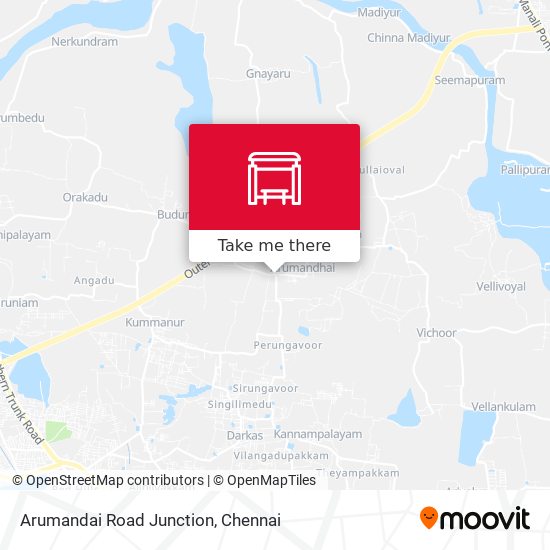 Arumandai Road Junction map