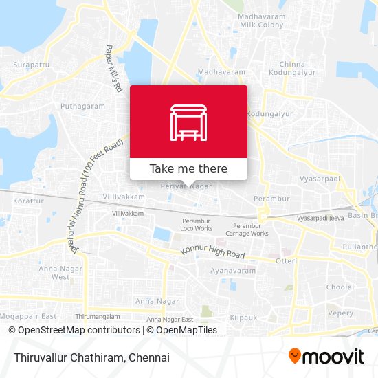 Thiruvallur Chathiram map