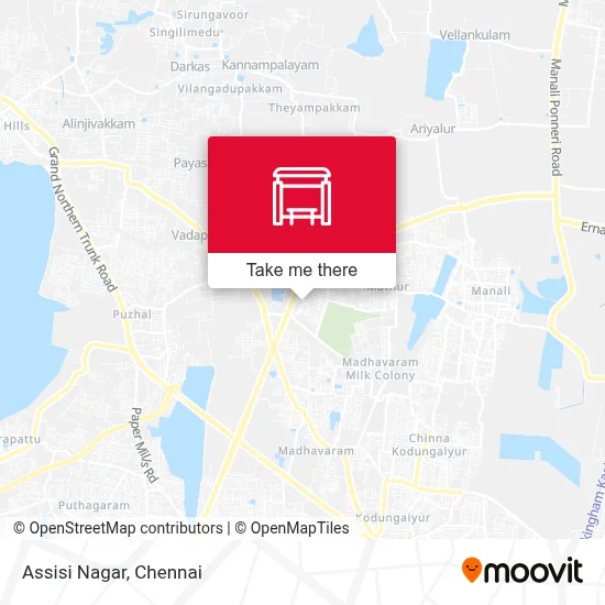 Assisi Nagar map