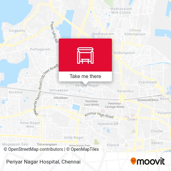 Periyar Nagar Hospital map