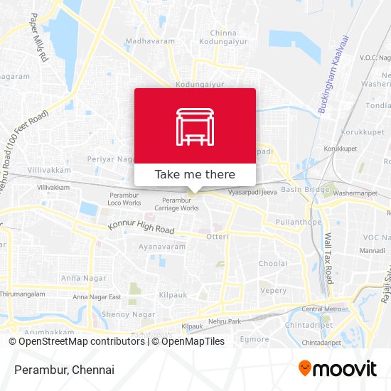 Perambur map