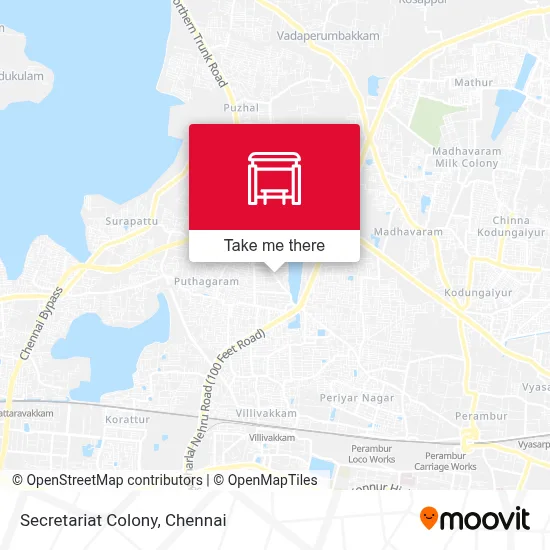 Secretariat Colony map