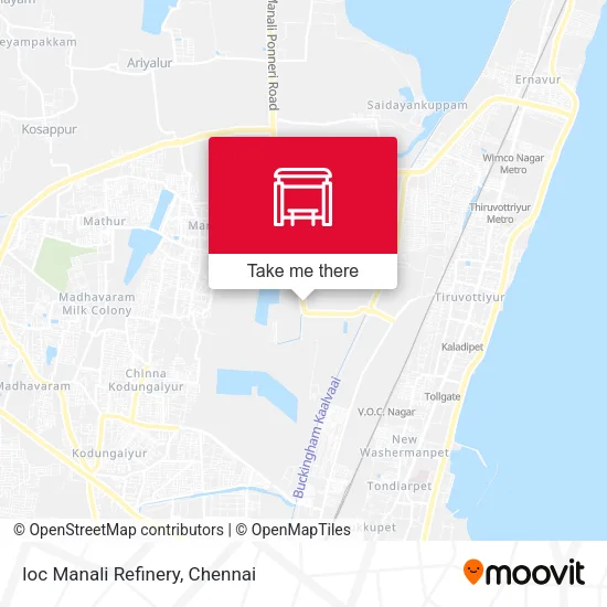 Ioc Manali Refinery map