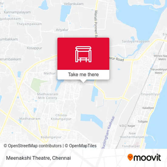 Meenakshi Theatre map