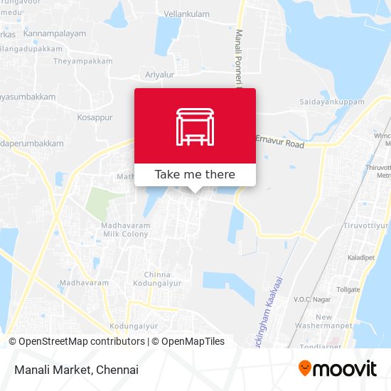 Manali Market map